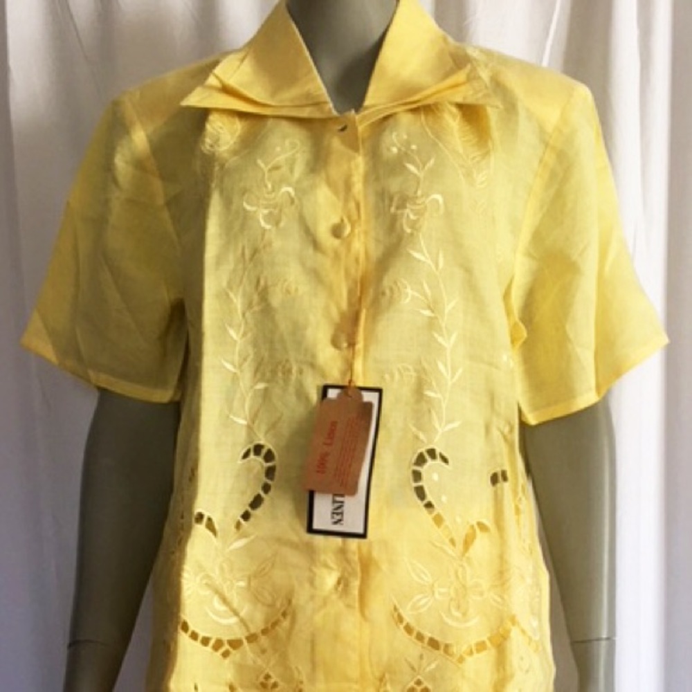 Vintage Primera Laser Cut Embroidery Short Set L